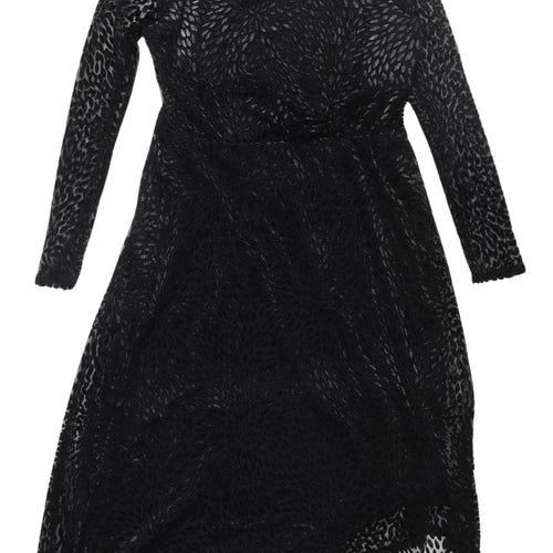 Monsoon Black Lace A-Line Dress UK 14 - Party Perfect