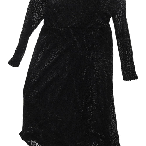 Monsoon Black Lace A-Line Dress UK 14 - Party Perfect