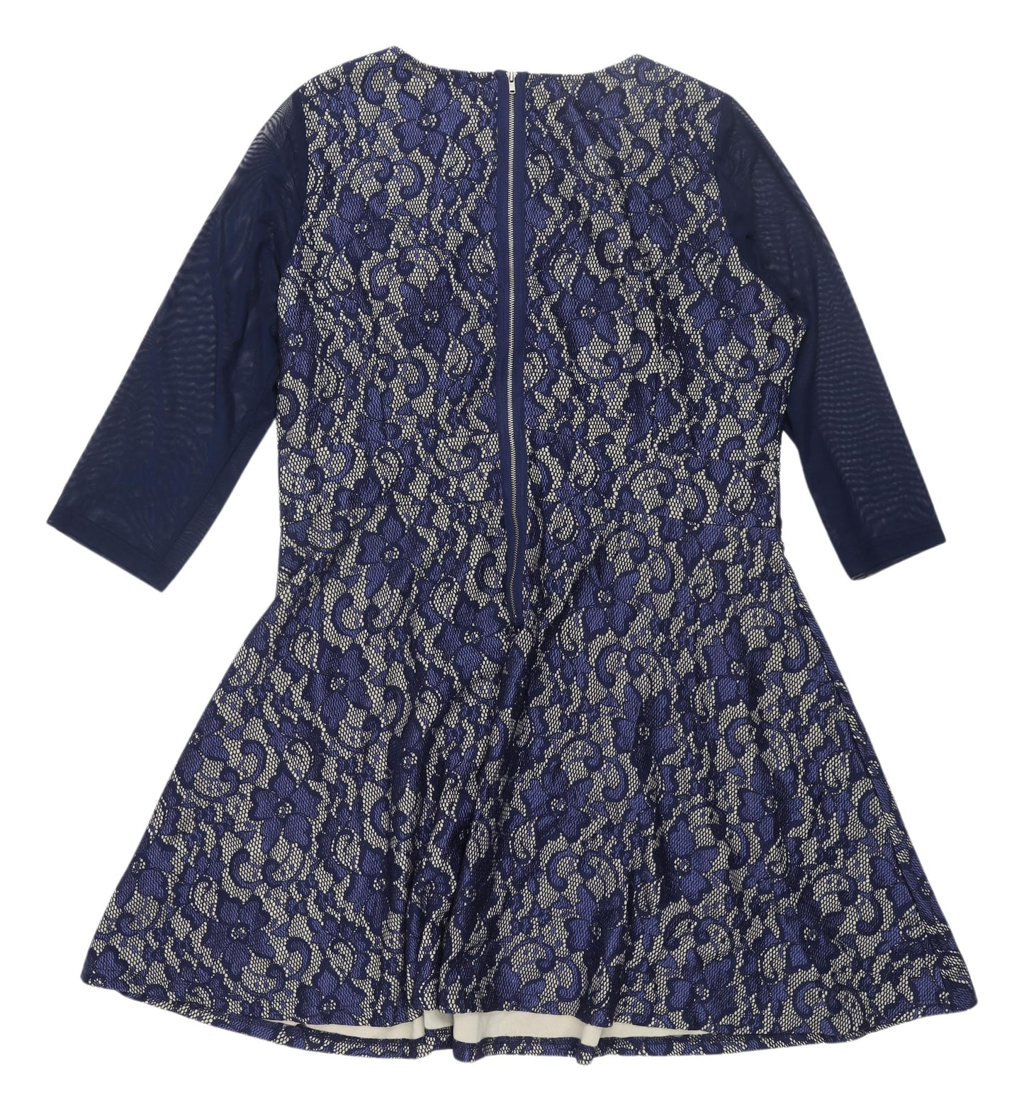 Lovelrobe Women's Blue Lace Fit & Flare Dress, Size 18