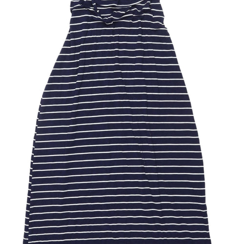 Oasis Women's Blue Striped Maxi Dress XS