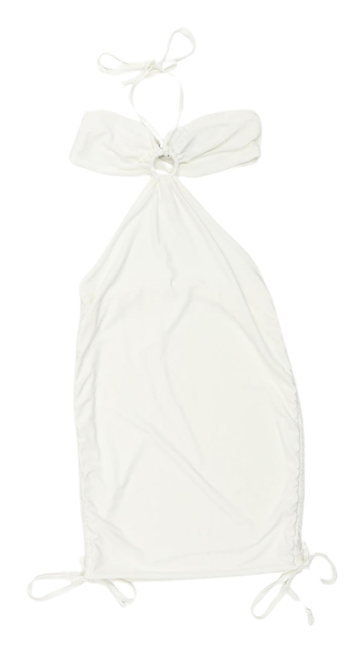 EGO Women's White Mini Bodycon Dress, Size 6, Party Ready