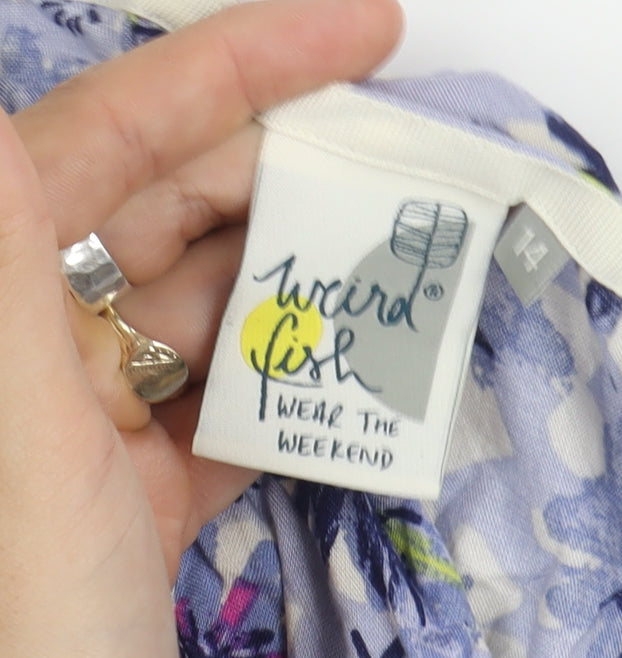 Weird Fish Women's Floral Tank Top Multicoloured Size 14