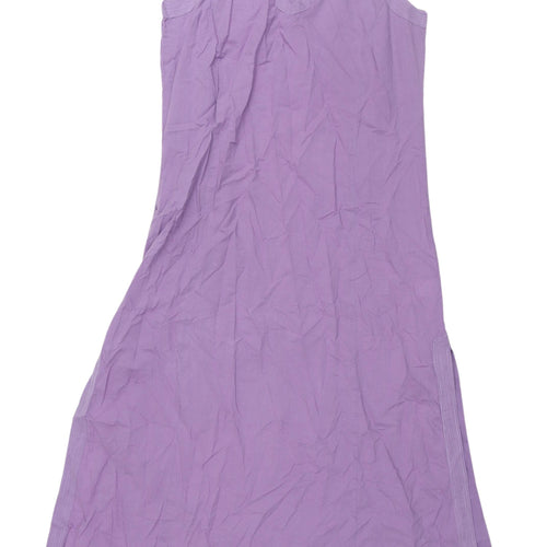 East Women's Purple Shift Sleeveless Dress Size 10