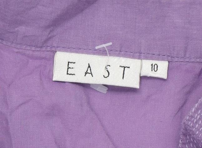 East Women's Purple Shift Sleeveless Dress Size 10
