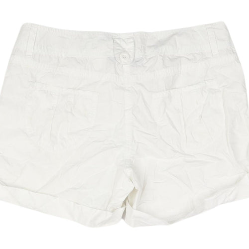 Dorothy Perkins Women's White Chino Shorts Size 12