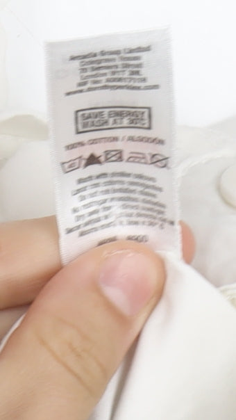 Dorothy Perkins Women's White Chino Shorts Size 12