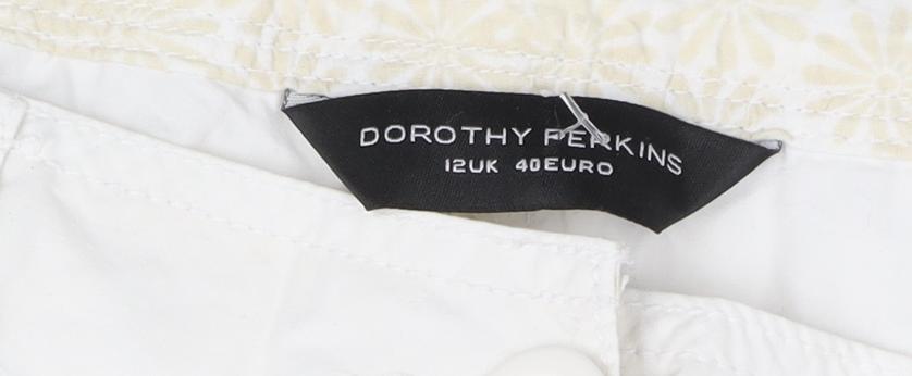 Dorothy Perkins Women's White Chino Shorts Size 12