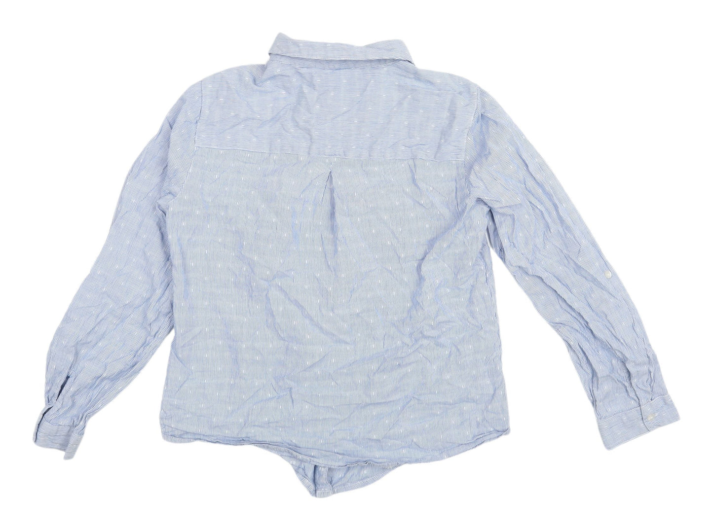 M&Co Women's Blue Button-Up Shirt, UK 10, Classic Style