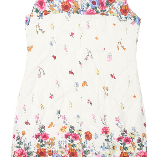 Alice Collins Women's Floral Shift Dress Multicoloured Size 16