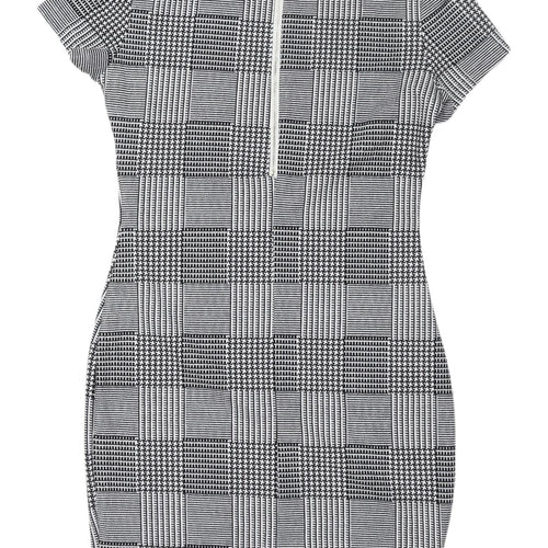 AX Women's Check Bodycon Dress - Size 12