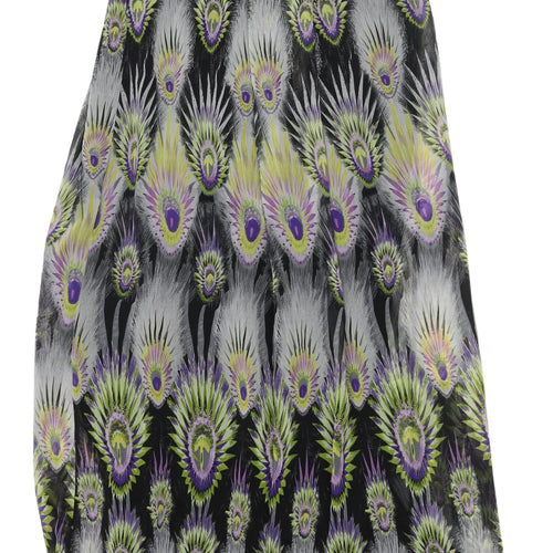 Women's Multicoloured Midi Dress, Size 10, Geometric Pattern