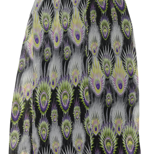 Women's Multicoloured Midi Dress, Size 10, Geometric Pattern