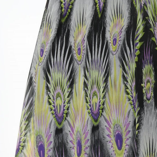 Women's Multicoloured Midi Dress, Size 10, Geometric Pattern