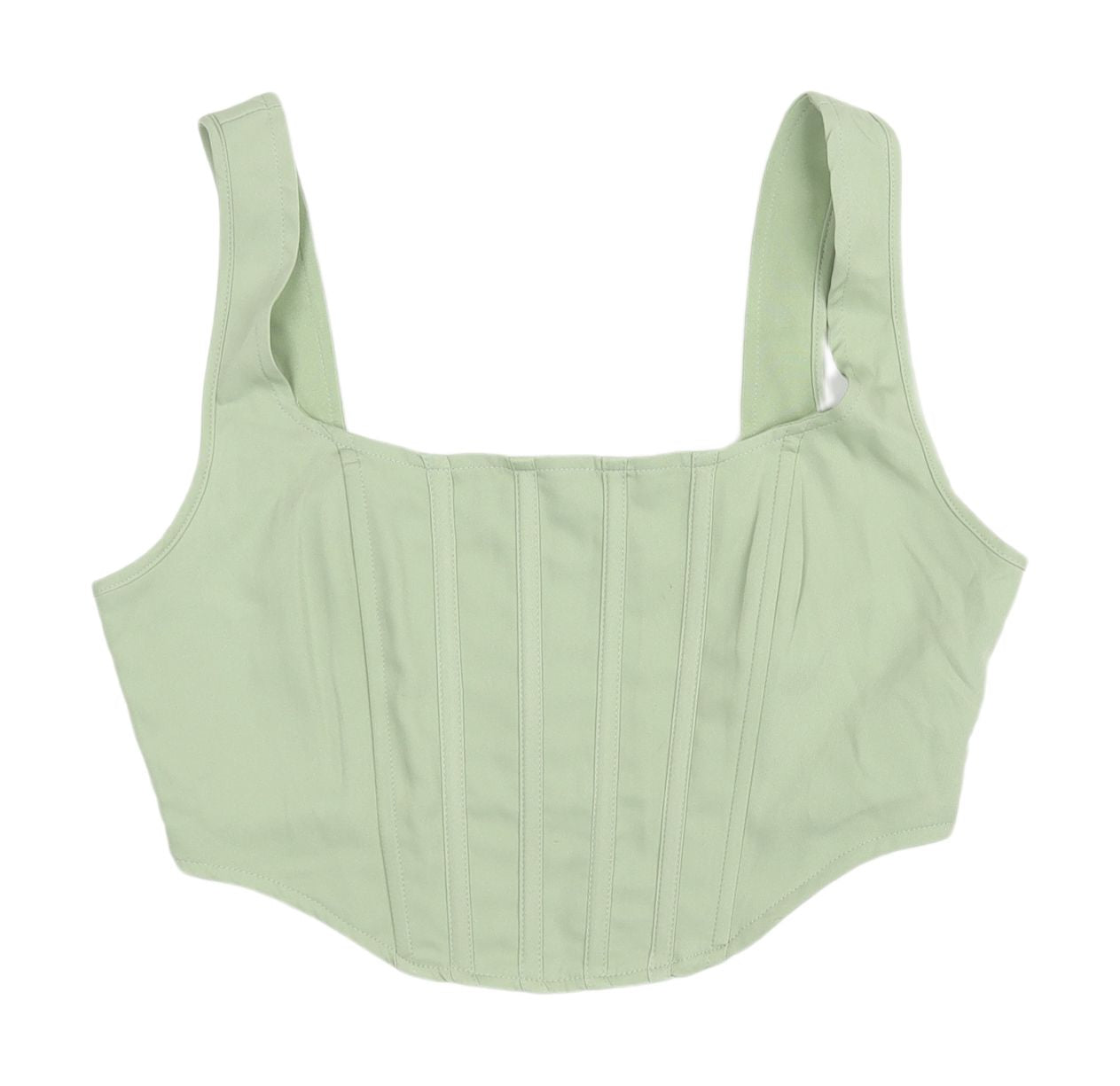 Missguided Women's Green Zip Tank Top Size 10