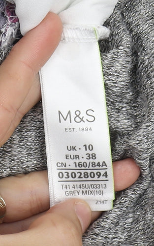 Marks and Spencer Women's Grey Pullover Jumper Size 10