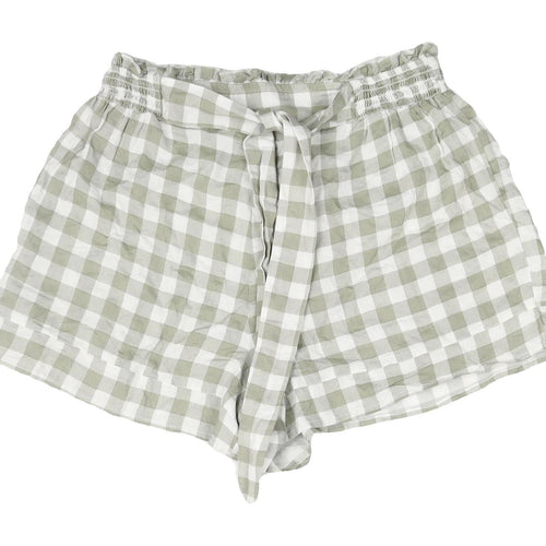 River Island Women's Multicoloured Check Paperbag Shorts