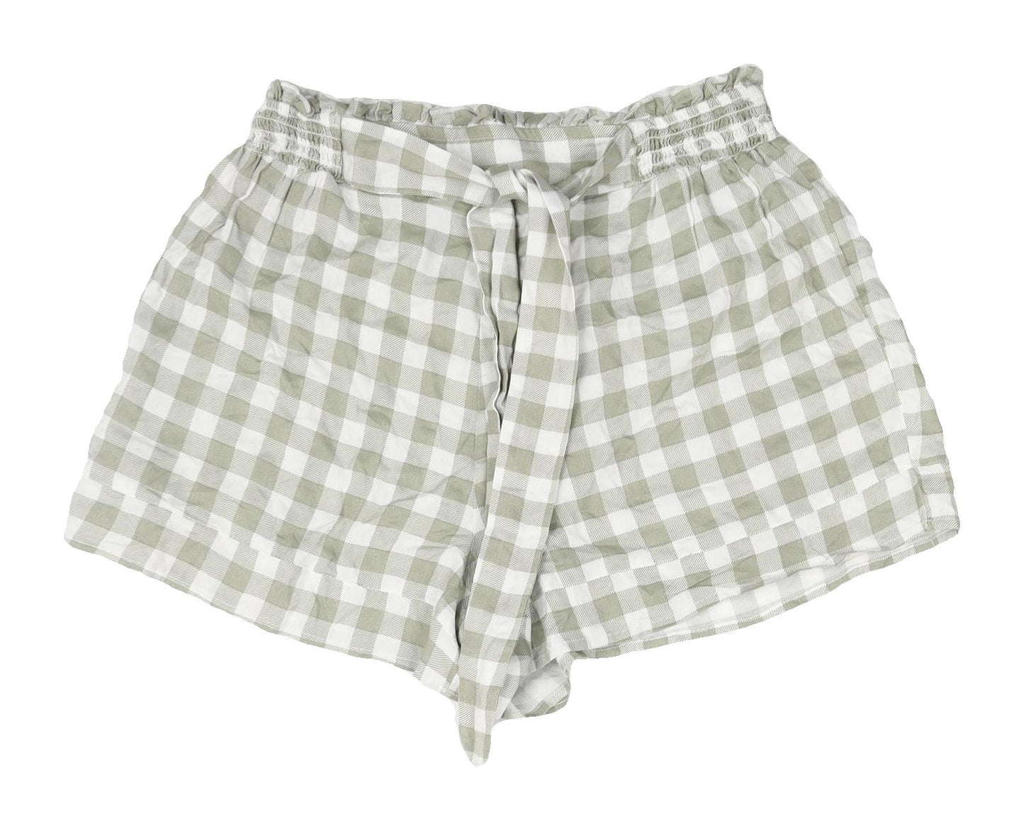 River Island Women's Multicoloured Check Paperbag Shorts