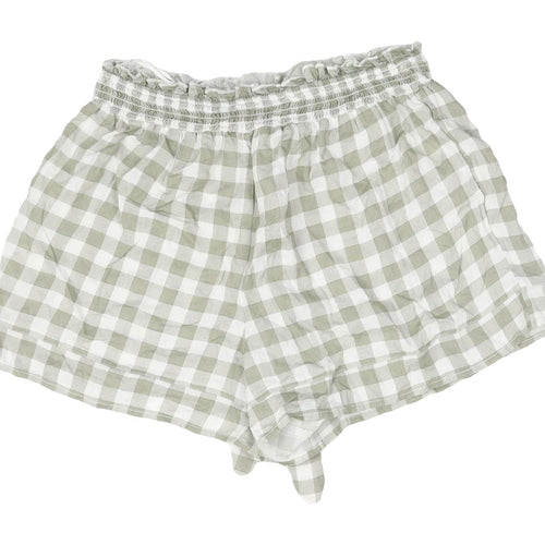 River Island Women's Multicoloured Check Paperbag Shorts