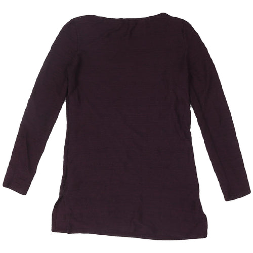 Marks and Spencer Womens Purple Basic Long Sleeve T-Shirt