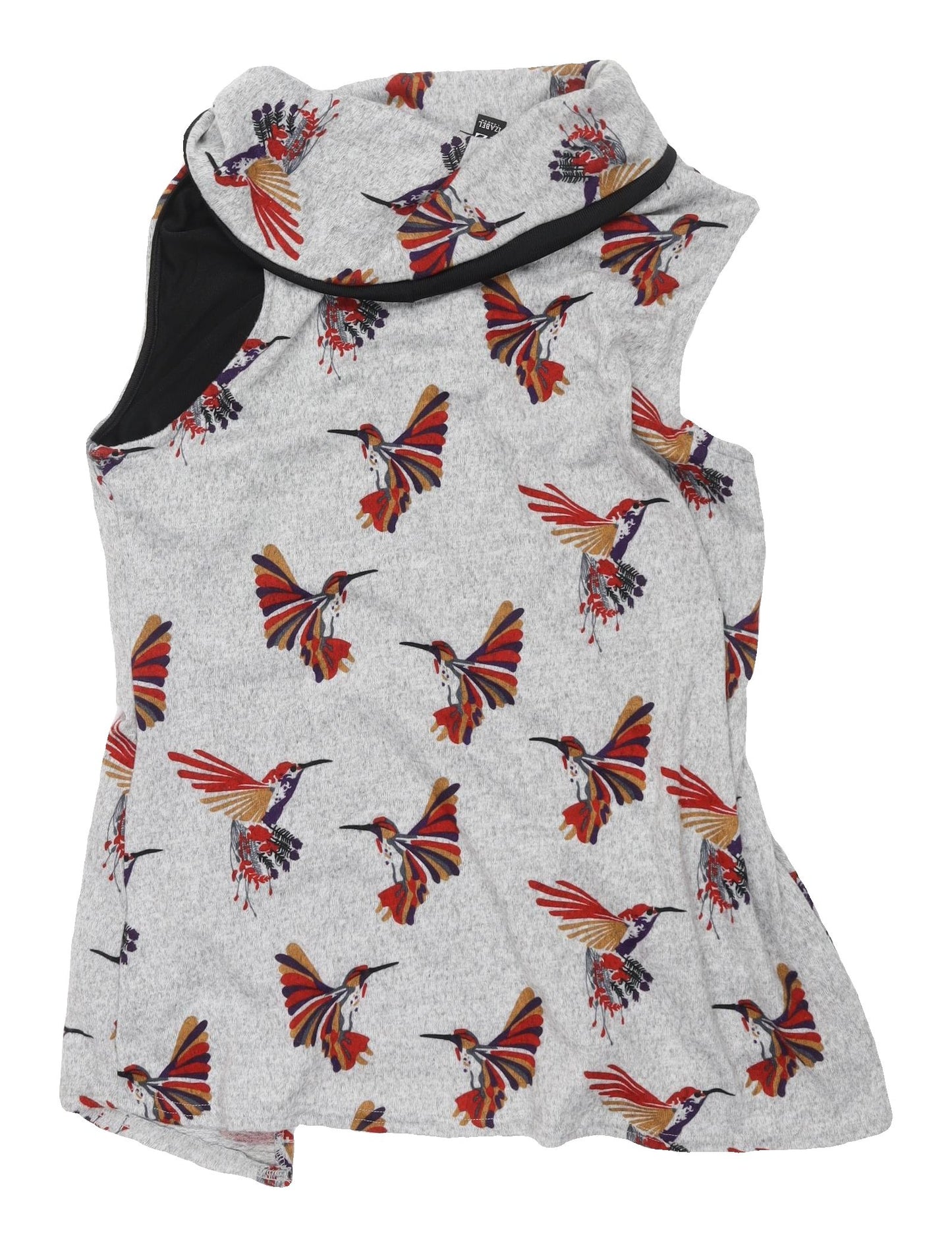 Izabel London Women's Grey Bird Vest Jumper - Size 14