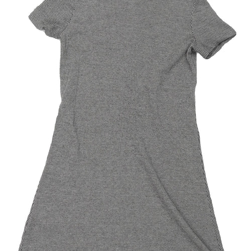 Mango Women's Grey Shift Dress - Size 12