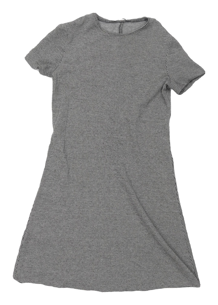 Mango Women's Grey Shift Dress - Size 12