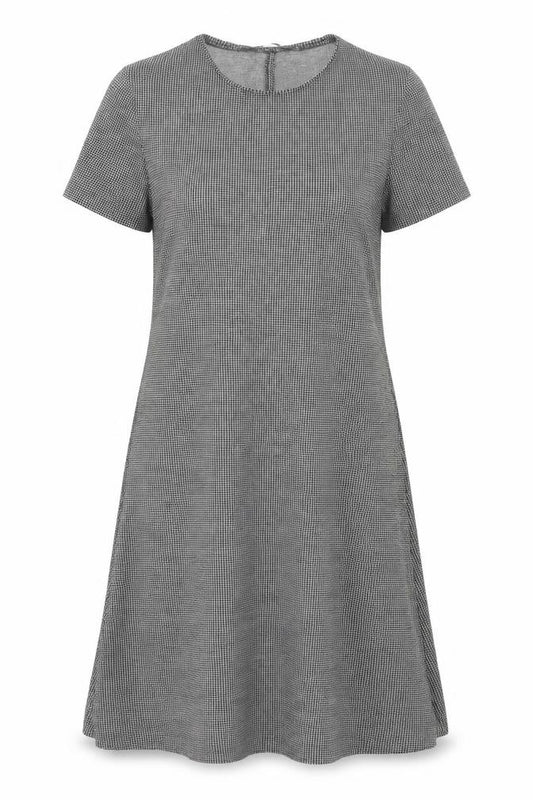 Front view of Mango Women's Grey Shift Dress -, size 12