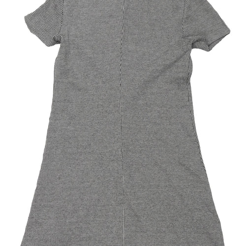 Mango Women's Grey Shift Dress - Size 12