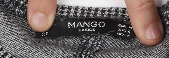 Mango Women's Grey Shift Dress - Size 12