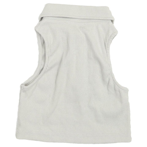 MISSPAP Women's Beige Sleeveless Polo Top Size 8