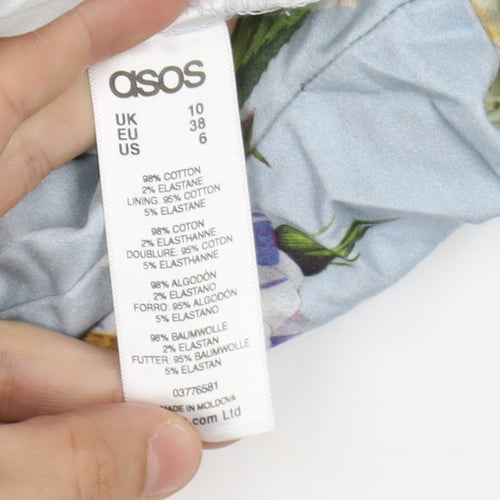 ASOS Women's Floral Bodycon Dress - Size 10
