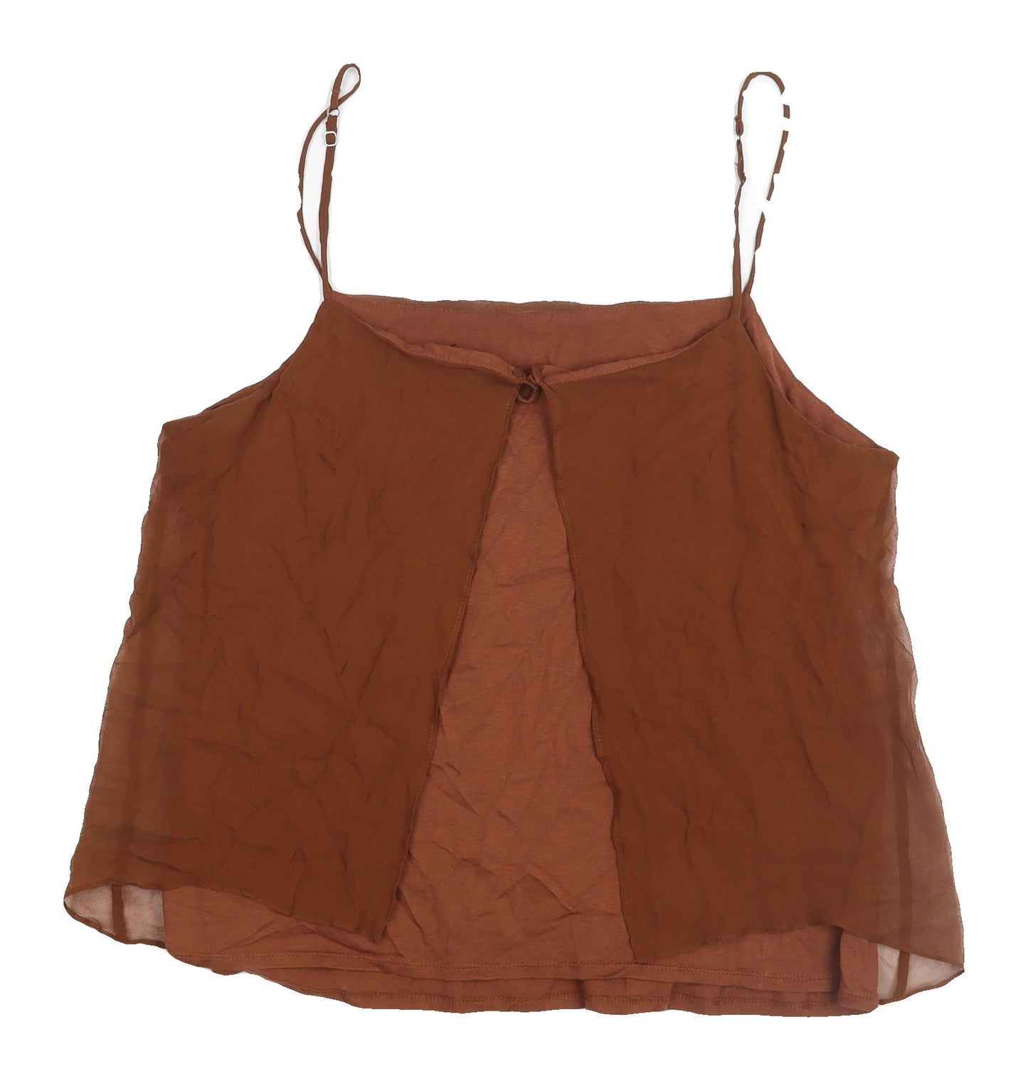 Jigsaw Women's Brown Silk Camisole Tank Top