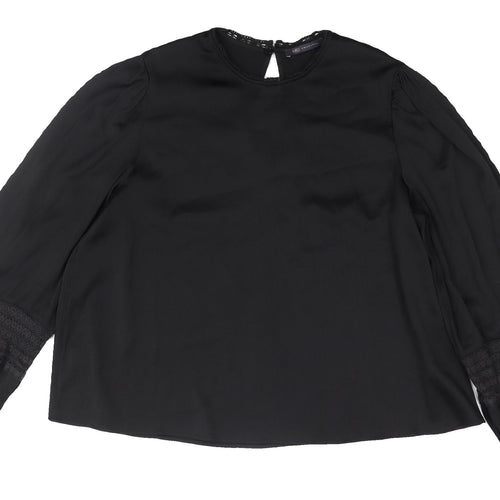 Marks and Spencer Black Blouse Women UK 18