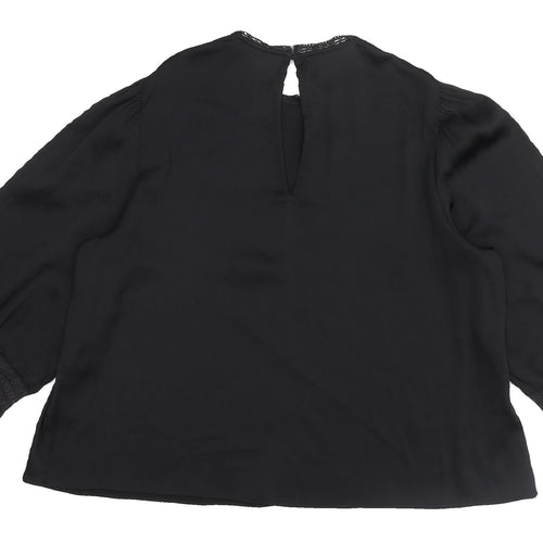 Marks and Spencer Black Blouse Women UK 18