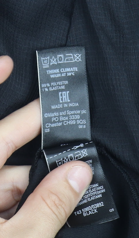 Marks and Spencer Black Blouse Women UK 18