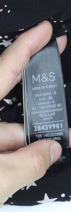 Marks and Spencer Women's Black Star Maxi Dress