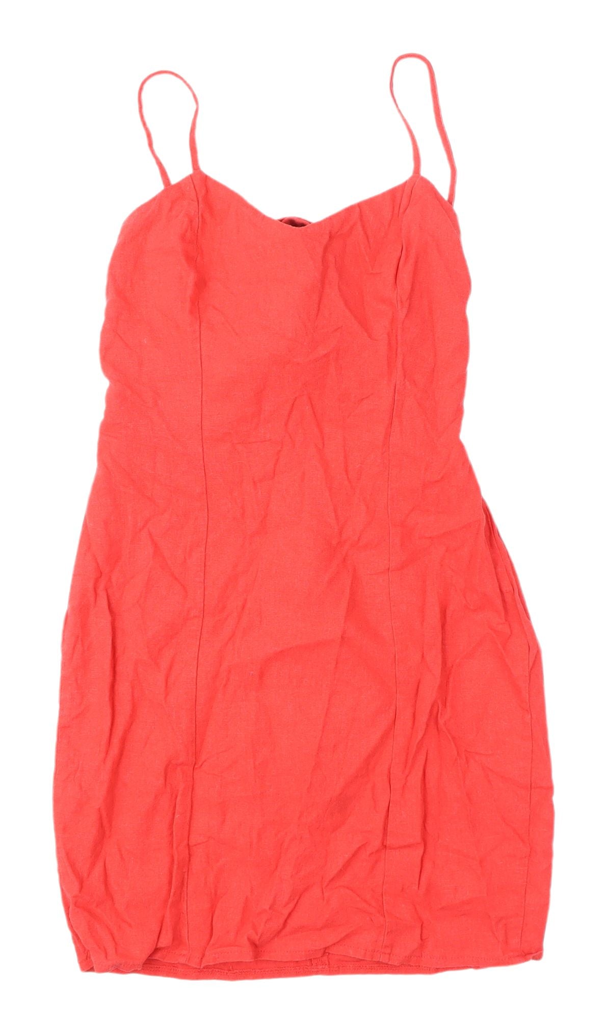 ASOS Women's Red Mini Slip Dress Size 8 Party