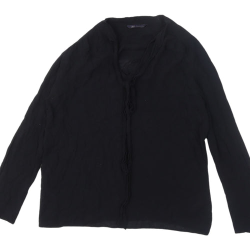 Marks and Spencer Black Women's Blouse Viscose Size 12