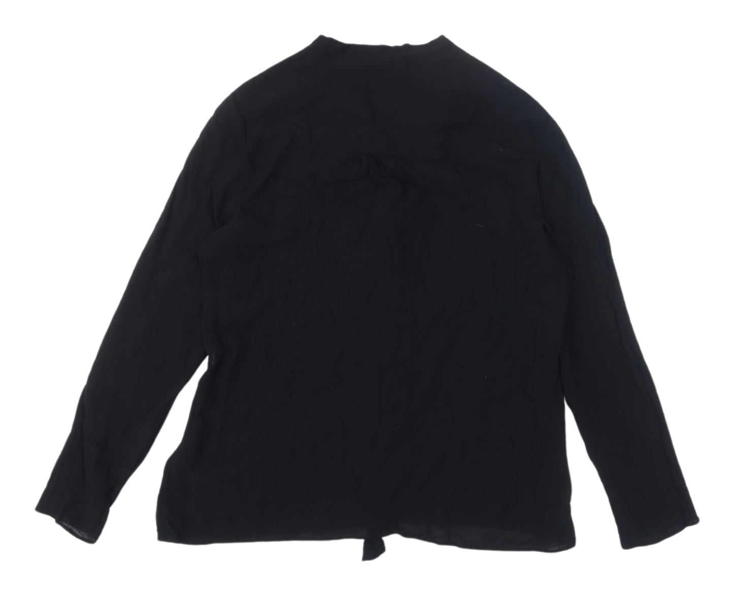 Marks and Spencer Black Women's Blouse Viscose Size 12