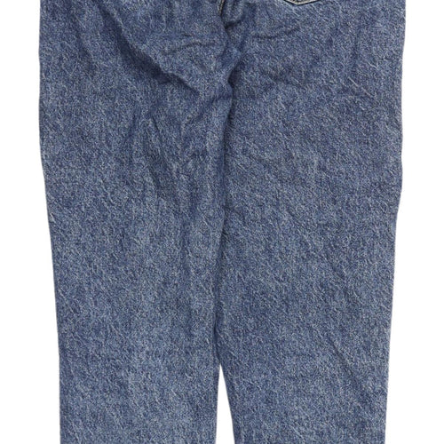 Zara Women's Blue Denim Jeans - Size 6