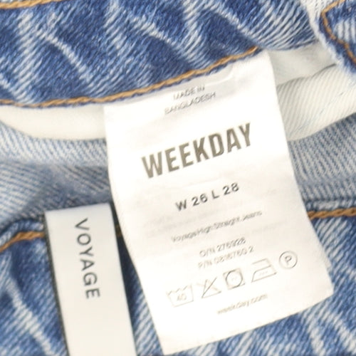Weekday Women's Light Blue Straight Jeans