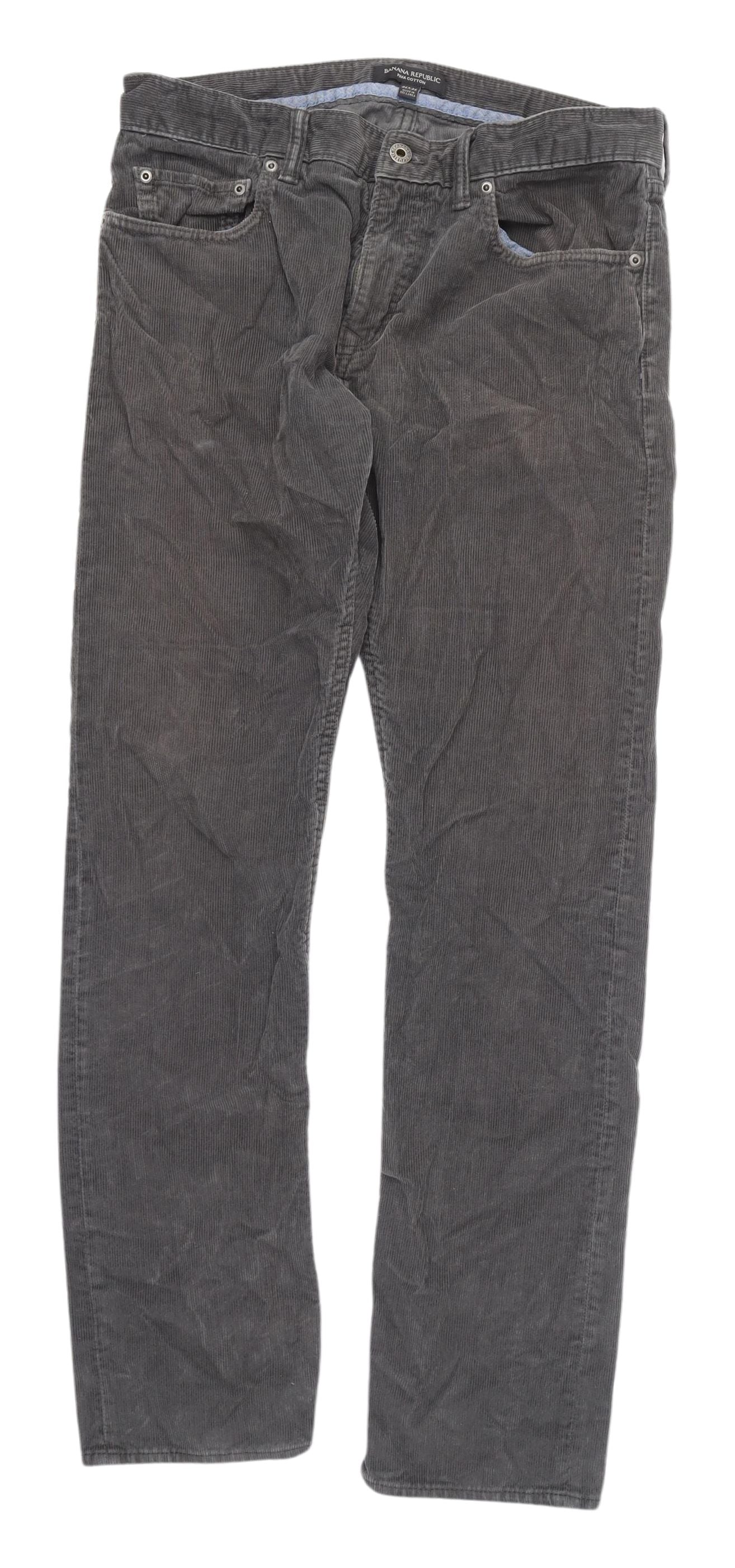 Banana Republic Women's Gray Corduroy Trousers L