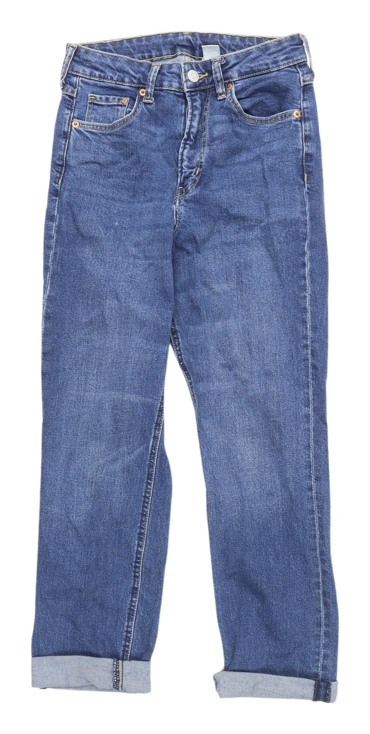 H&M Women's Blue Slim Fit High Rise Jeans
