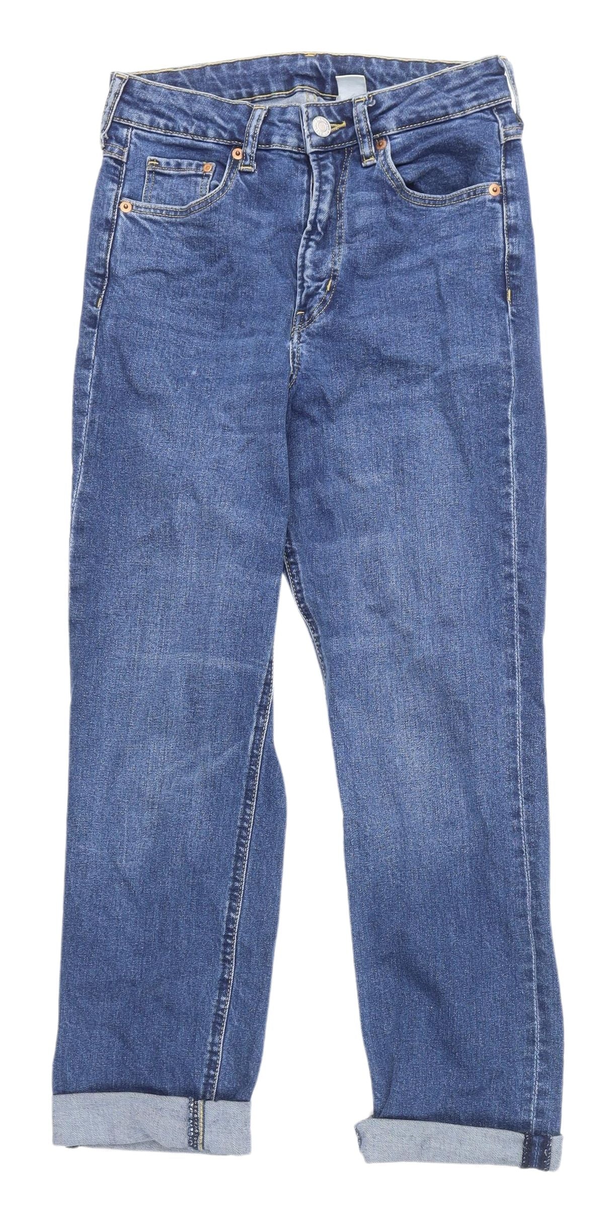 H&M Women's Blue Slim Fit High Rise Jeans