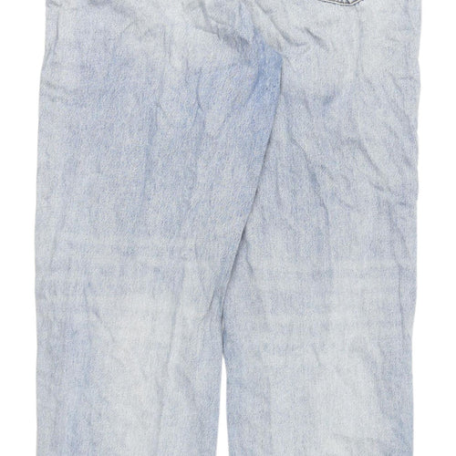 Collusion Blue Distressed Boyfriend Jeans L Women