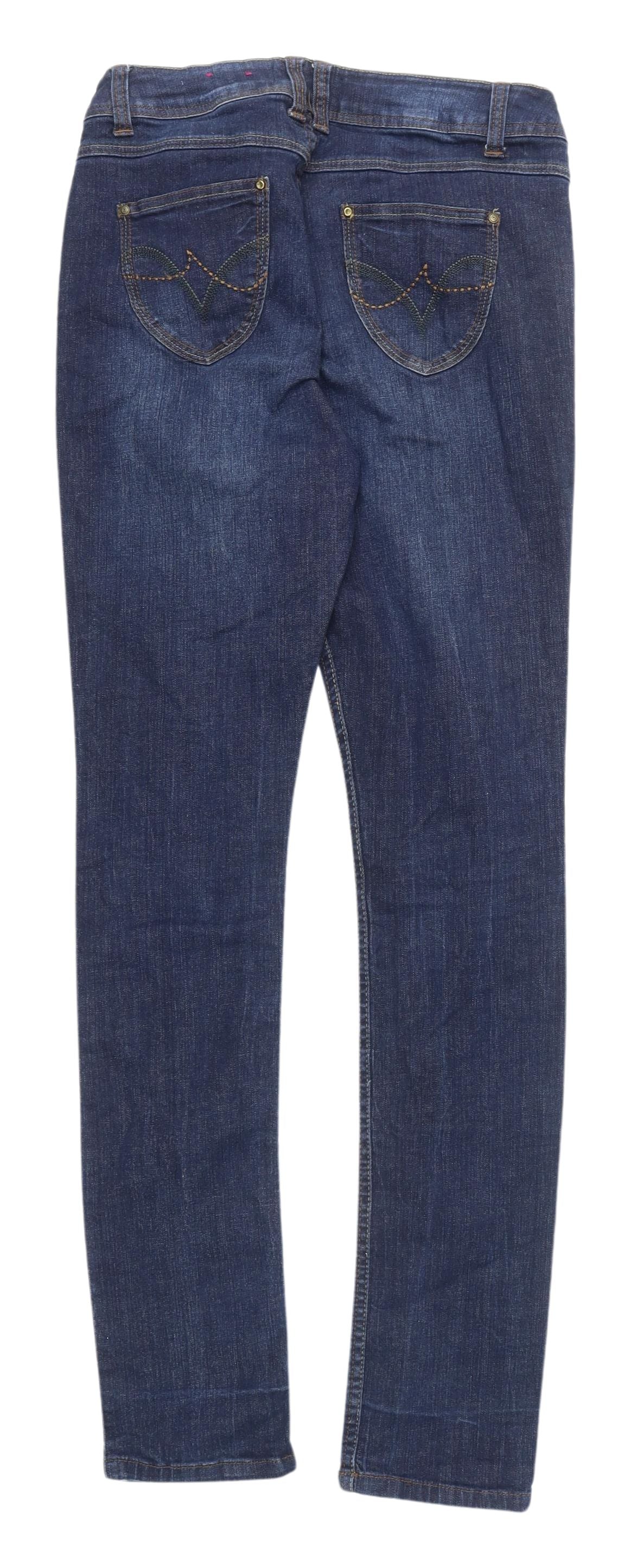 George Women's Blue Skinny Denim Jeans Size 12