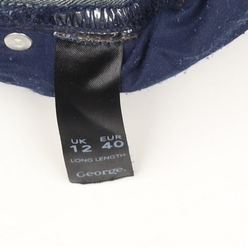 George Women's Blue Skinny Denim Jeans Size 12