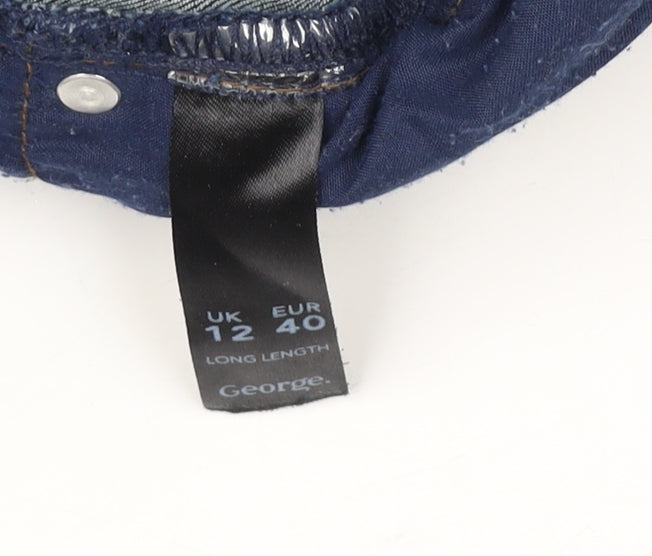 George Women's Blue Skinny Denim Jeans Size 12