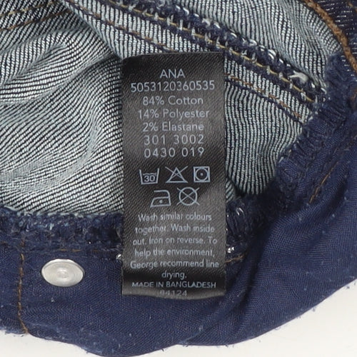 George Women's Blue Skinny Denim Jeans Size 12