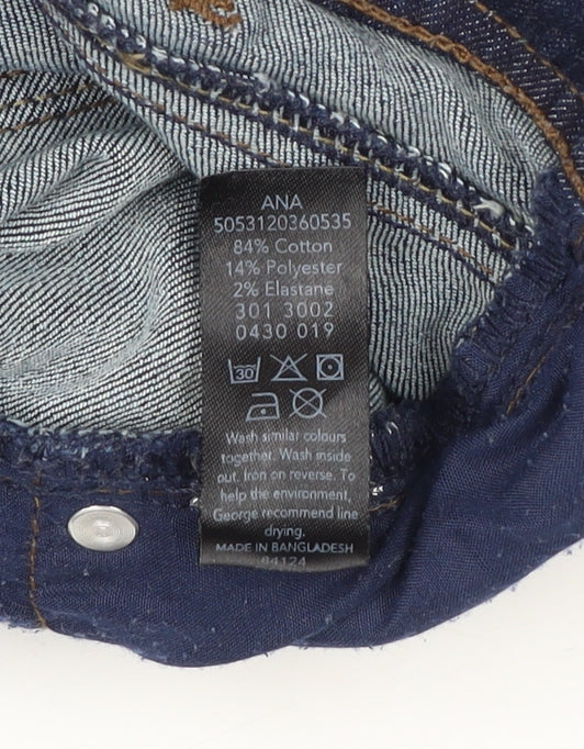 George Women's Blue Skinny Denim Jeans Size 12